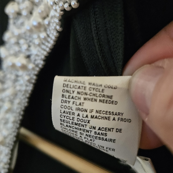 Outlander Evening Formal Black Beaded black dress sz S - Picture 7 of 7